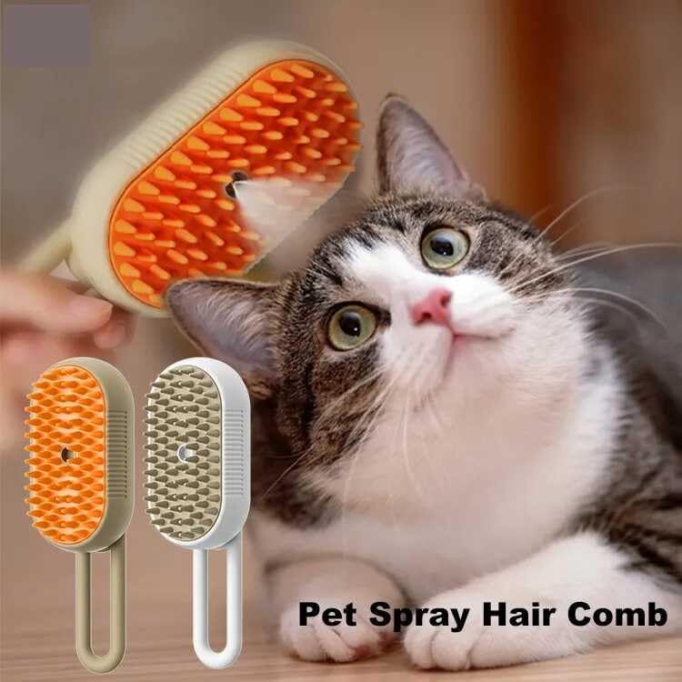 Brosse de Massage Électrique 3 en 1 pour Chat
